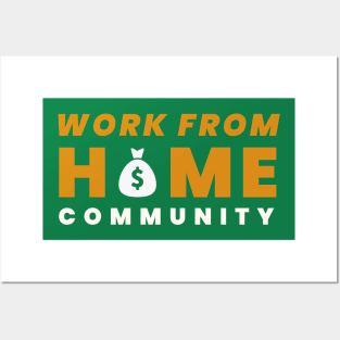 Work from home Posters and Art